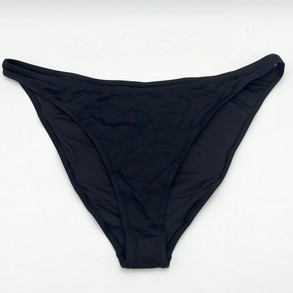 SKIMS WOMEN’S SWIM CHEEKY TANGA BOTTOM ONXY SZ 4X